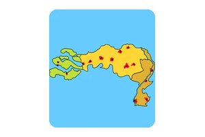 Exciting gameplay of Southern Netherlands Cities Geography with a colorful map and city markers